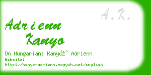 adrienn kanyo business card